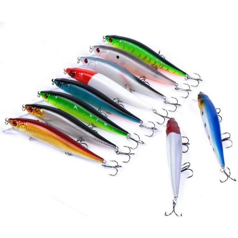 10 teile/satz 23g 14cm Isca Künstliche Harten Köder Pesca Minnow Angeln Lockt Wobbler Crankbait Haken 3D Augen Angeln Crankbait leurre