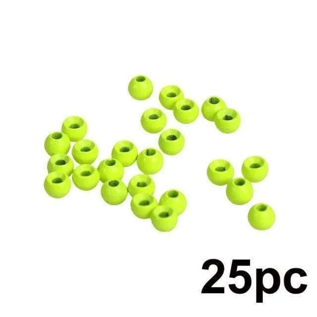 25 Stück 2.0–4.6 mm Fliegenbinden-Wolframperlen, vier Farben, Fliegenbindematerial, Angelzubehör