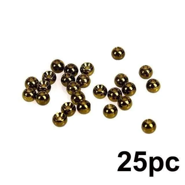 25 Stück 2.0–4.6 mm Fliegenbinden-Wolframperlen, vier Farben, Fliegenbindematerial, Angelzubehör