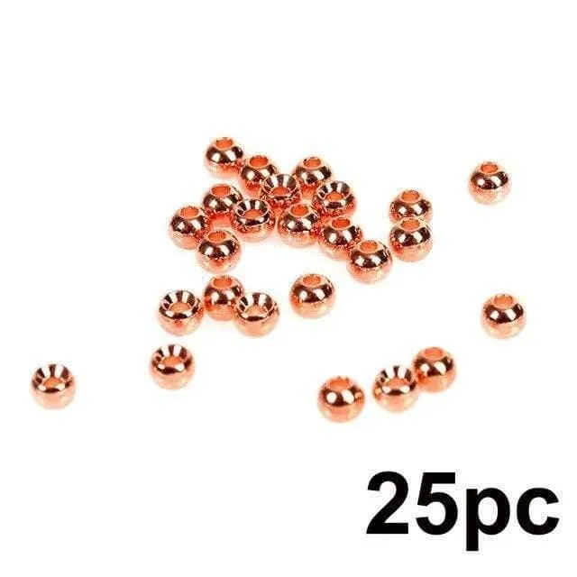25 Stück 2.0–4.6 mm Fliegenbinden-Wolframperlen, vier Farben, Fliegenbindematerial, Angelzubehör