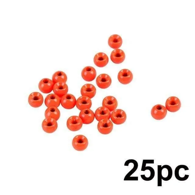 25 Stück 2.0–4.6 mm Fliegenbinden-Wolframperlen, vier Farben, Fliegenbindematerial, Angelzubehör