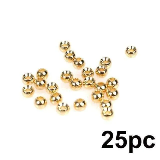 25 Stück 2.0–4.6 mm Fliegenbinden-Wolframperlen, vier Farben, Fliegenbindematerial, Angelzubehör