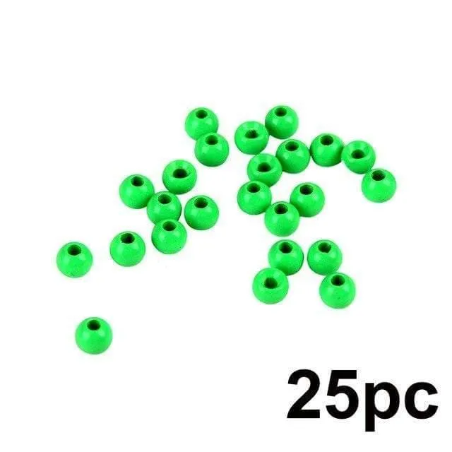 25 Stück 2.0–4.6 mm Fliegenbinden-Wolframperlen, vier Farben, Fliegenbindematerial, Angelzubehör