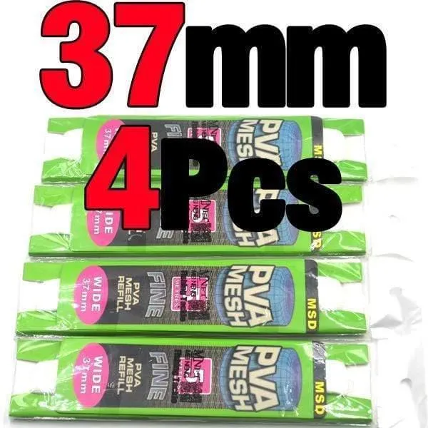 4Pcs 37mm * 5m & 25mm * 5m PVA Refill Mesh Karpfen Angeln Mesh köder Halten Tasche Großhandel Dropshipping Angelgerät Zubehör