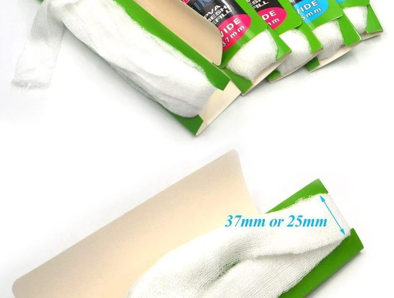 4Pcs 37mm * 5m & 25mm * 5m PVA Refill Mesh Karpfen Angeln Mesh köder Halten Tasche Großhandel Dropshipping Angelgerät Zubehör