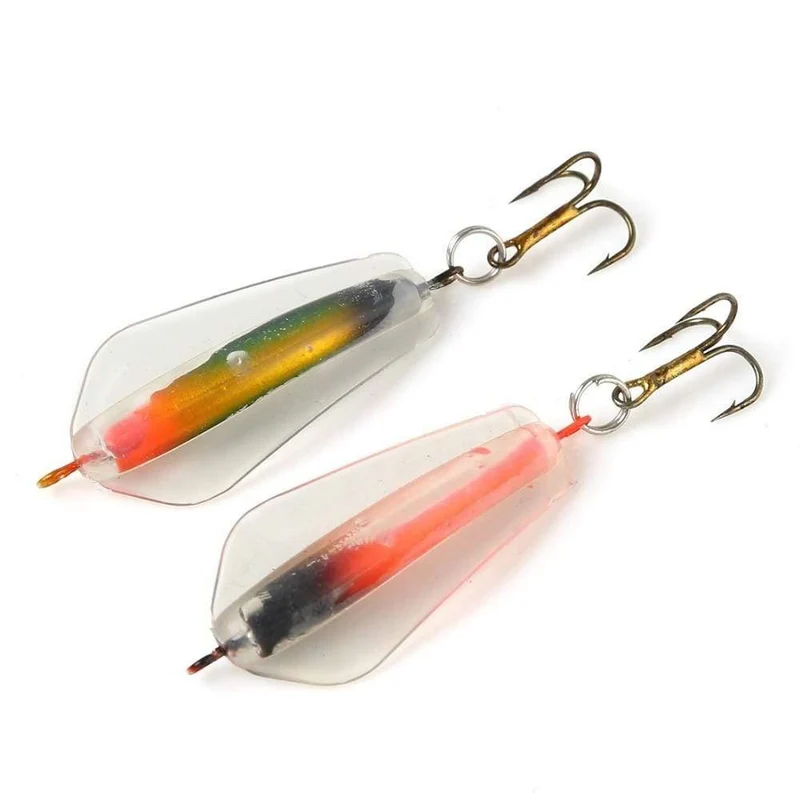 5 teile/paket 12.5g 5cm günstige winter eis angeln lockt multi-farbe schnell sinkende blei rohr kunststoff wobbler eis fisch köder