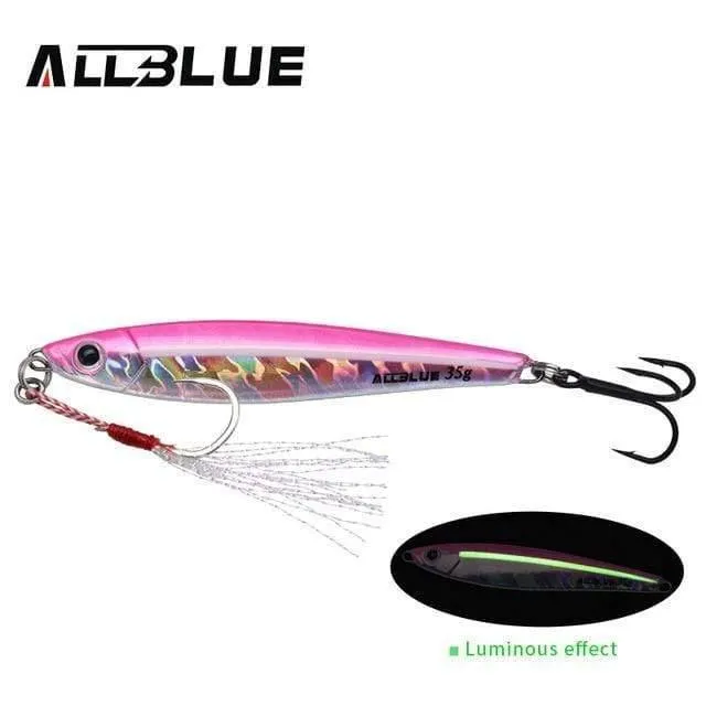 Metall-Jigging-Löffel, 35 g, 3D-Druck, Laser, künstlicher Köder, Shore-Angeln, Casting, Jig-Köder, superhartes Blei, Fisch-Angelköder