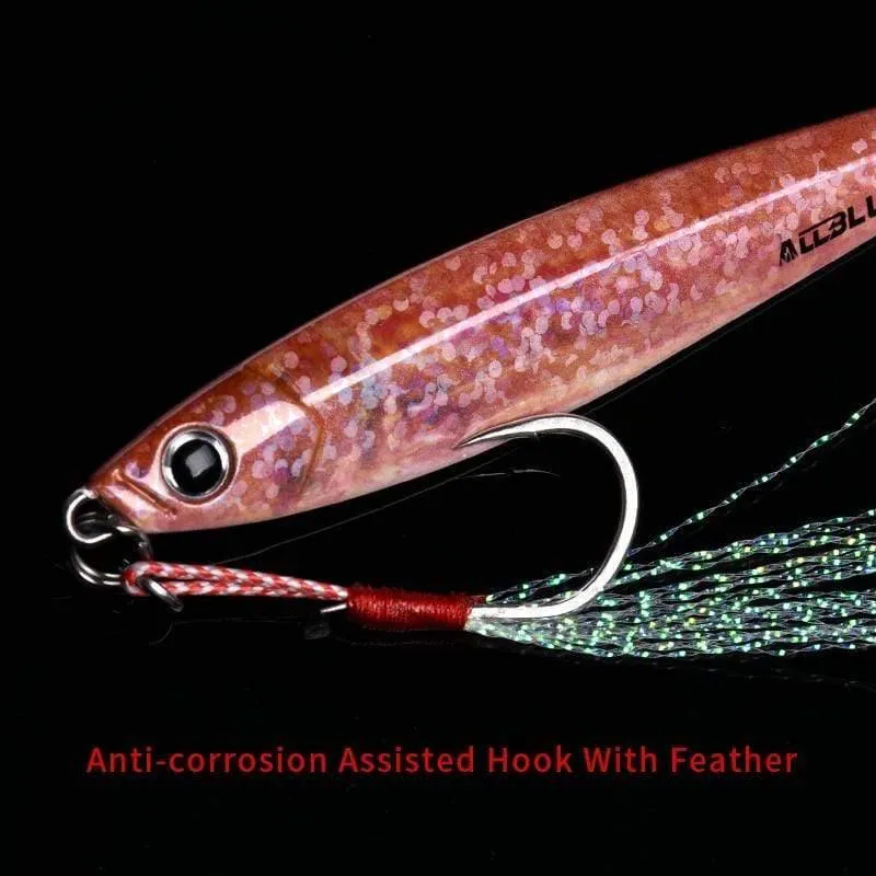 Metall-Jigging-Löffel, 35 g, 3D-Druck, Laser, künstlicher Köder, Shore-Angeln, Casting, Jig-Köder, superhartes Blei, Fisch-Angelköder