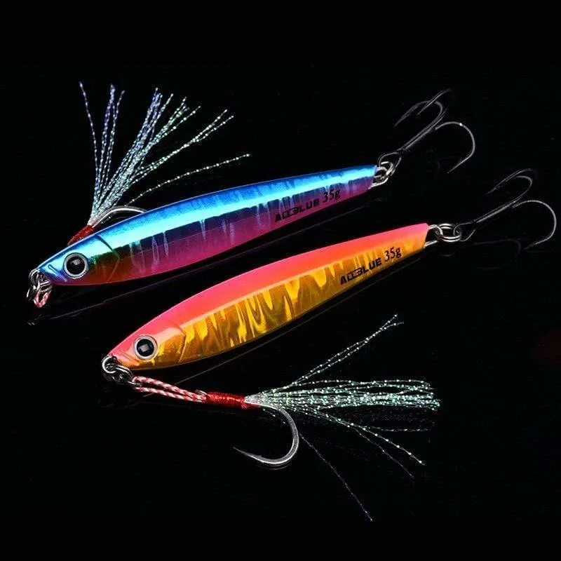 Metall-Jigging-Löffel, 35 g, 3D-Druck, Laser, künstlicher Köder, Shore-Angeln, Casting, Jig-Köder, superhartes Blei, Fisch-Angelköder