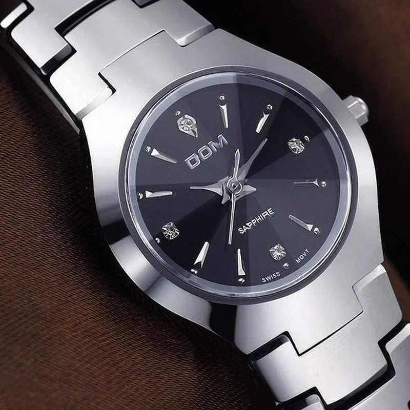 Wasserdichte Edelstahl Quarz-Armbanduhr Top-Marke Luxus-Mode für Männer Liebhaber Frauen Weibliche Paar Uhren Mode