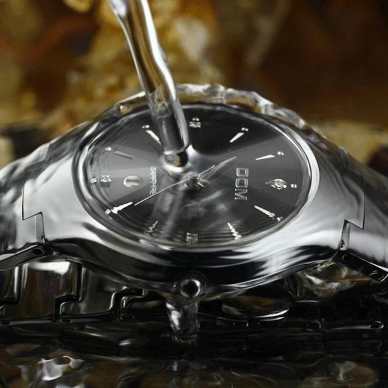 Wasserdichte Edelstahl Quarz-Armbanduhr Top-Marke Luxus-Mode für Männer Liebhaber Frauen Weibliche Paar Uhren Mode