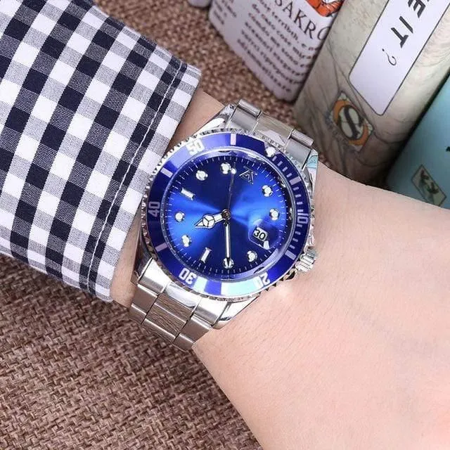 Stahl männlich 30m Rolle Sport Geschenke für Paar Herren Damen Armbanduhr Liebhaber Uhr Armband Rolexable relogio masculino