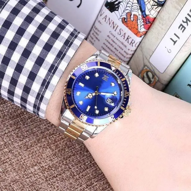 Stahl männlich 30m Rolle Sport Geschenke für Paar Herren Damen Armbanduhr Liebhaber Uhr Armband Rolexable relogio masculino