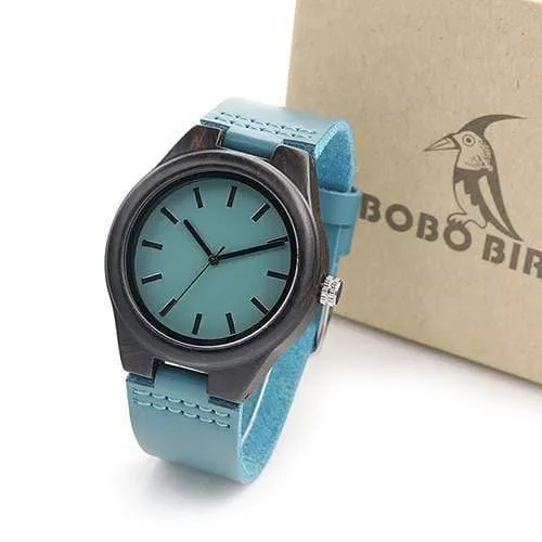 Handgefertigte Ebenholz Liebhaber Uhren neue Marke Designer coole Natur Holz Quarzuhr in Geschenkbox akzeptieren anpassen