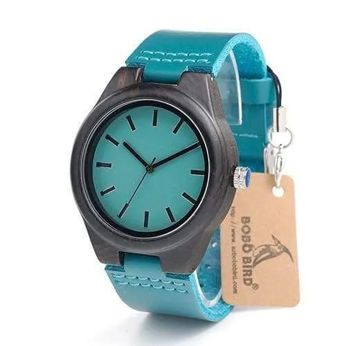 Handgefertigte Ebenholz Liebhaber Uhren neue Marke Designer coole Natur Holz Quarzuhr in Geschenkbox akzeptieren anpassen