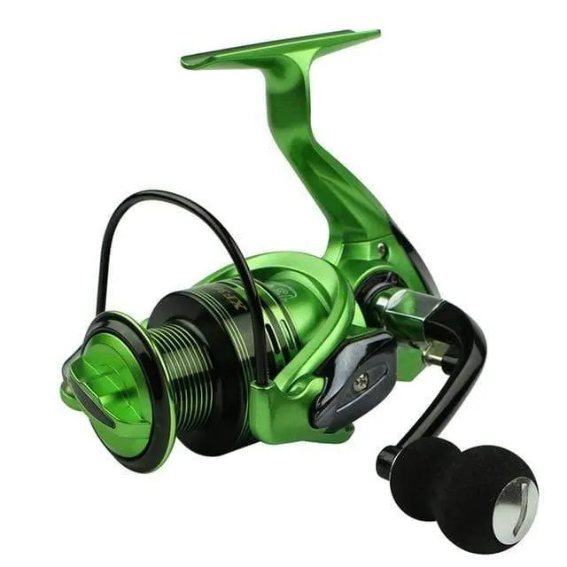 Angelrollen 13+1BB 5.5:1 Vollmetall für Fisch-Feeder-Baitcasting-Rollen, Spinnrollen für Ruten