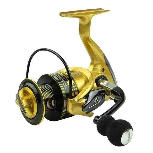 Angelrollen 13+1BB 5.5:1 Vollmetall für Fisch-Feeder-Baitcasting-Rollen, Spinnrollen für Ruten