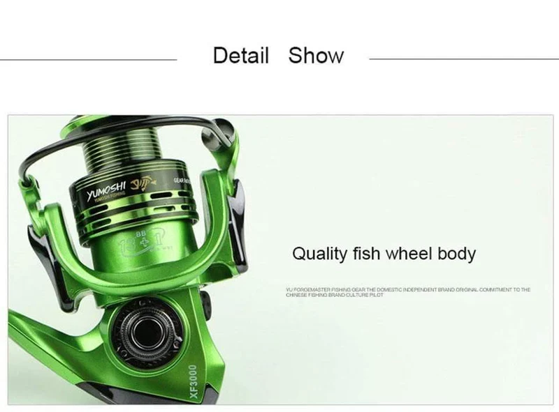 Angelrollen 13+1BB 5.5:1 Vollmetall für Fisch-Feeder-Baitcasting-Rollen, Spinnrollen für Ruten