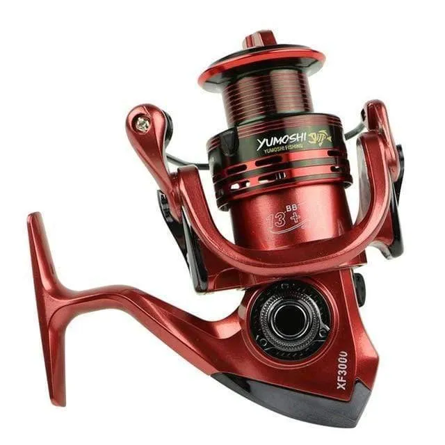 Angelrollen 13+1BB 5.5:1 Vollmetall für Fisch-Feeder-Baitcasting-Rollen, Spinnrollen für Ruten