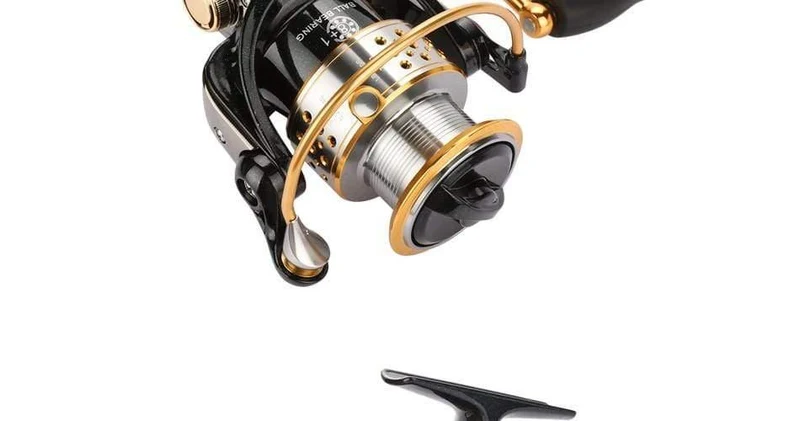 Metall Angelrolle Spule Meer Spinning Reels Tiefe und Flache Spool 2000 Serie 5.2:1 9BB Drag Power 6kg Für Angeln