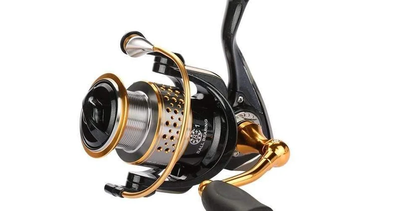 Metall Angelrolle Spule Meer Spinning Reels Tiefe und Flache Spool 2000 Serie 5.2:1 9BB Drag Power 6kg Für Angeln