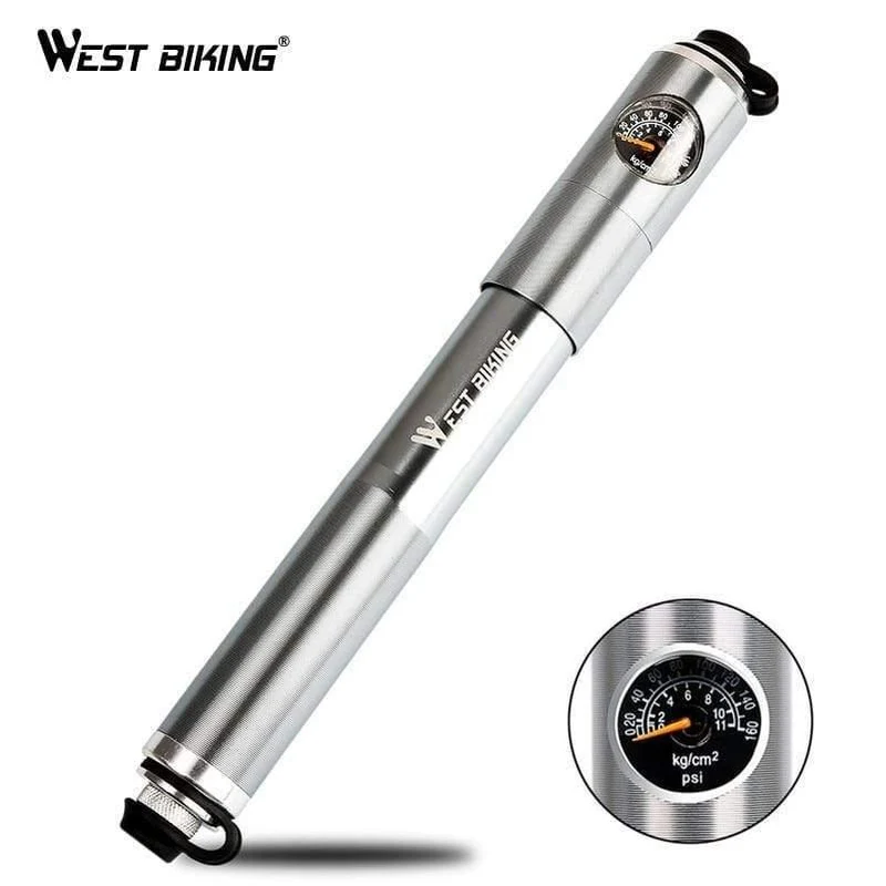 Radfahren Pumpe Schlauch Manometer Fahrrad Adapter Legierung Tragbare Reifenfüller Luft Nadel Schrader Presta Ventil Hand Fahrradpumpe
