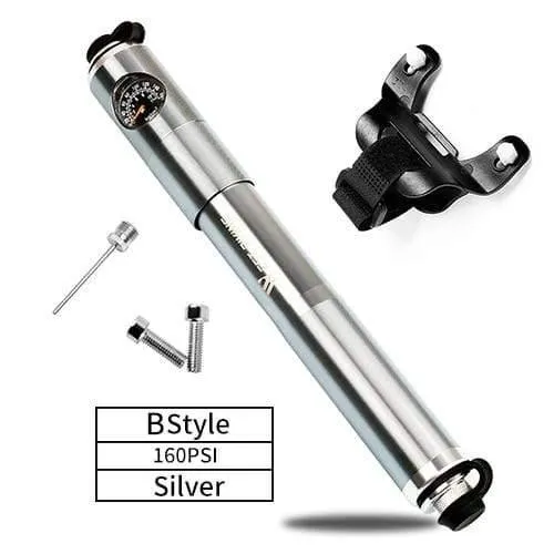 Radfahren Pumpe Schlauch Manometer Fahrrad Adapter Legierung Tragbare Reifenfüller Luft Nadel Schrader Presta Ventil Hand Fahrradpumpe