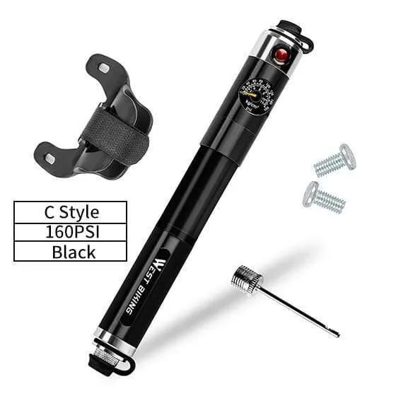 Radfahren Pumpe Schlauch Manometer Fahrrad Adapter Legierung Tragbare Reifenfüller Luft Nadel Schrader Presta Ventil Hand Fahrradpumpe