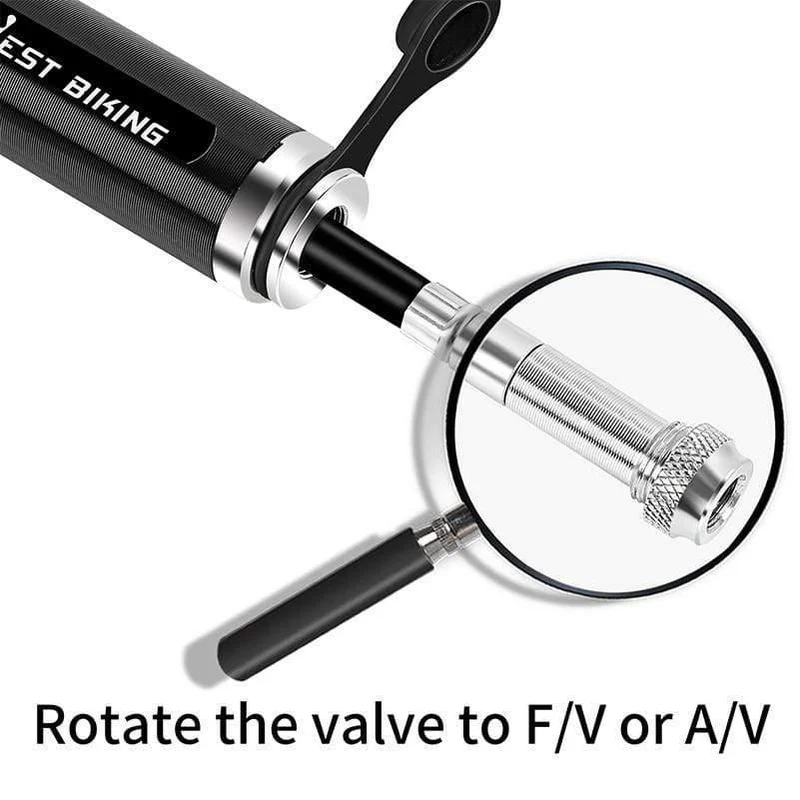 Radfahren Pumpe Schlauch Manometer Fahrrad Adapter Legierung Tragbare Reifenfüller Luft Nadel Schrader Presta Ventil Hand Fahrradpumpe