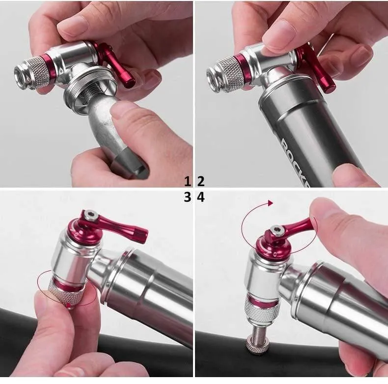 Fahrrad Mini Pumpe CO2 Inflator Isolierte Hülse Air Radfahren Bike Fahrrad Pumpe Bike Ball Pumpe Bike Fahrrad Zubehör
