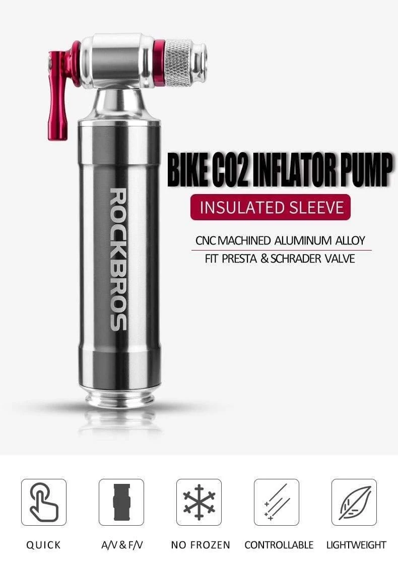Fahrrad Mini Pumpe CO2 Inflator Isolierte Hülse Air Radfahren Bike Fahrrad Pumpe Bike Ball Pumpe Bike Fahrrad Zubehör