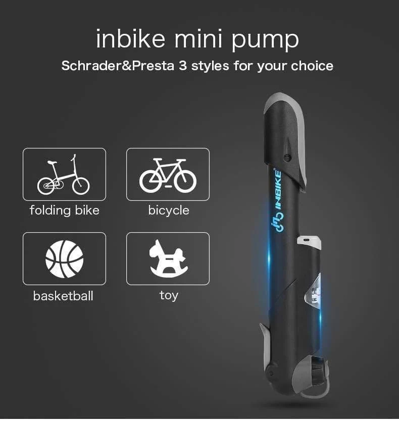 Tragbare Fahrradpumpe Mini Handpumpe Radfahren Luftpumpe Ball Spielzeug Reifenfüller Schrader Presta Ventil MTB Mountainbike Pumpe