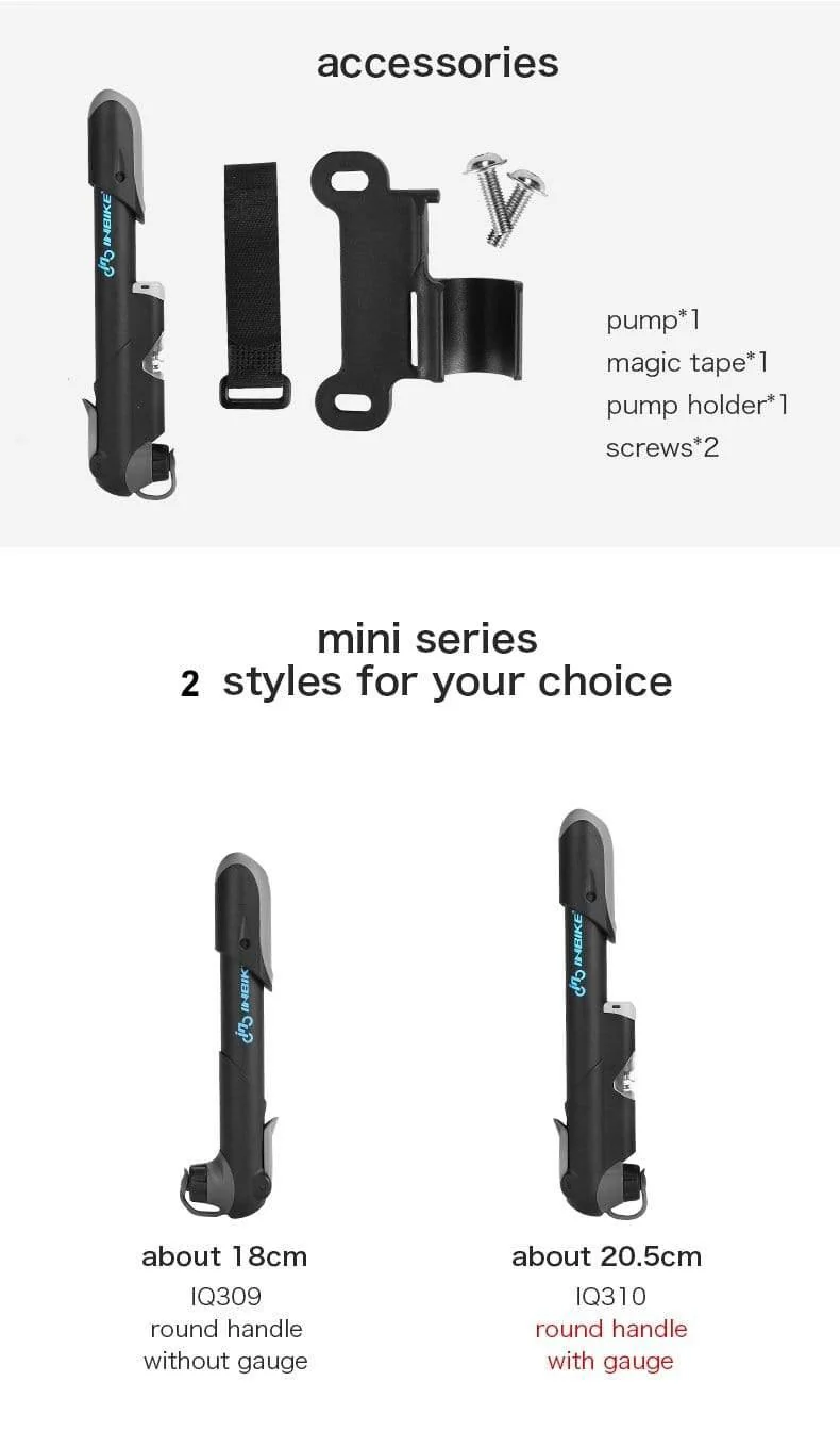 Tragbare Fahrradpumpe Mini Handpumpe Radfahren Luftpumpe Ball Spielzeug Reifenfüller Schrader Presta Ventil MTB Mountainbike Pumpe