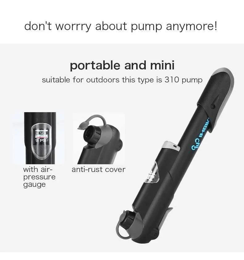 Tragbare Fahrradpumpe Mini Handpumpe Radfahren Luftpumpe Ball Spielzeug Reifenfüller Schrader Presta Ventil MTB Mountainbike Pumpe