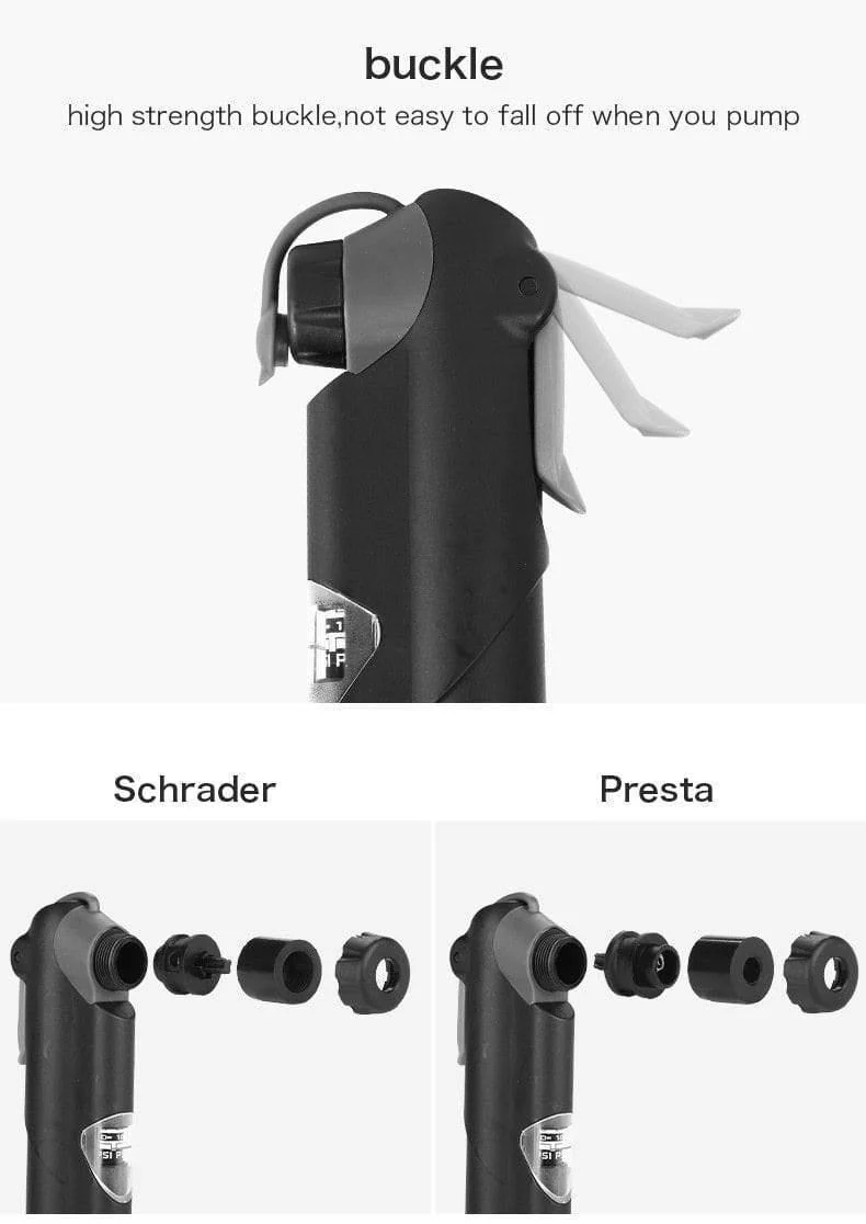 Tragbare Fahrradpumpe Mini Handpumpe Radfahren Luftpumpe Ball Spielzeug Reifenfüller Schrader Presta Ventil MTB Mountainbike Pumpe