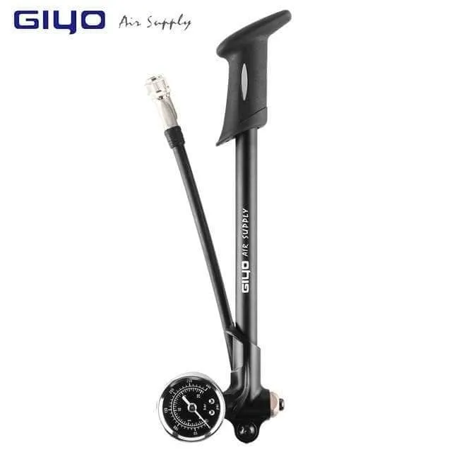 Pumpe 300 psi Hochdruck-Fahrrad-Luftstoßdämpferpumpe für Gabel und Hinterradaufhängung, Fahrradpumpe, Mountainbike-Pumpe mit Manometer