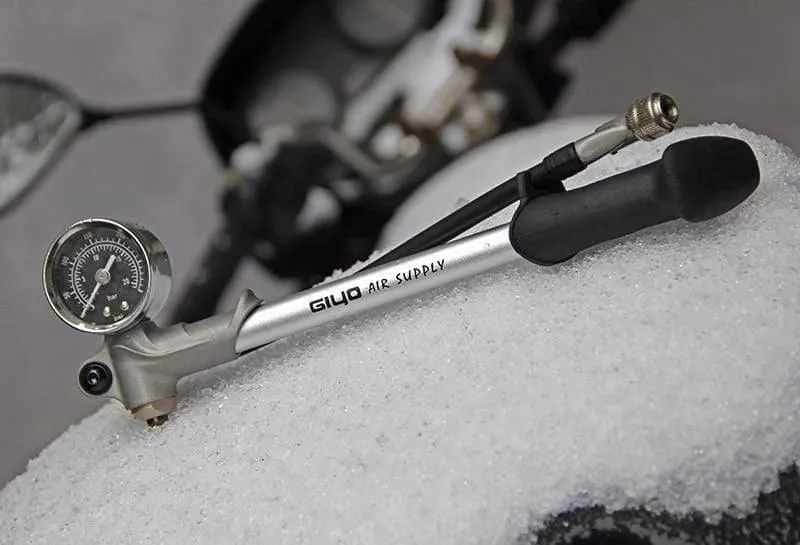 Pumpe 300 psi Hochdruck-Fahrrad-Luftstoßdämpferpumpe für Gabel und Hinterradaufhängung, Fahrradpumpe, Mountainbike-Pumpe mit Manometer