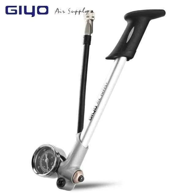 Pumpe 300 psi Hochdruck-Fahrrad-Luftstoßdämpferpumpe für Gabel und Hinterradaufhängung, Fahrradpumpe, Mountainbike-Pumpe mit Manometer