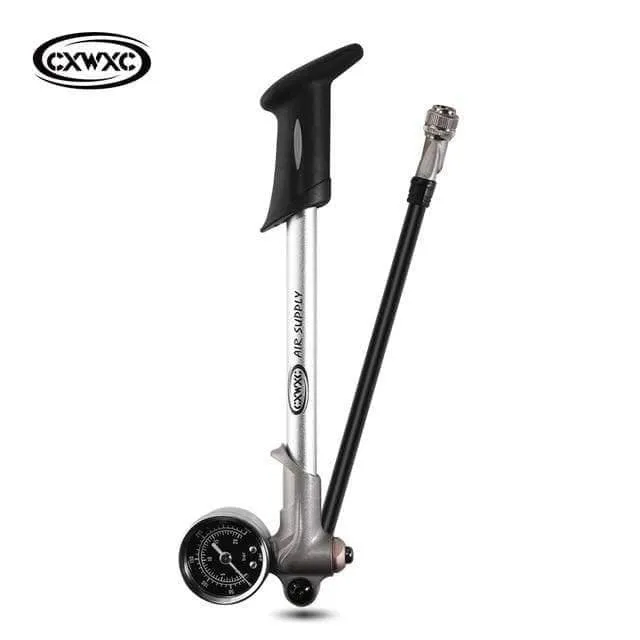 Pumpe 300 psi Hochdruck-Fahrrad-Luftstoßdämpferpumpe für Gabel und Hinterradaufhängung, Fahrradpumpe, Mountainbike-Pumpe mit Manometer
