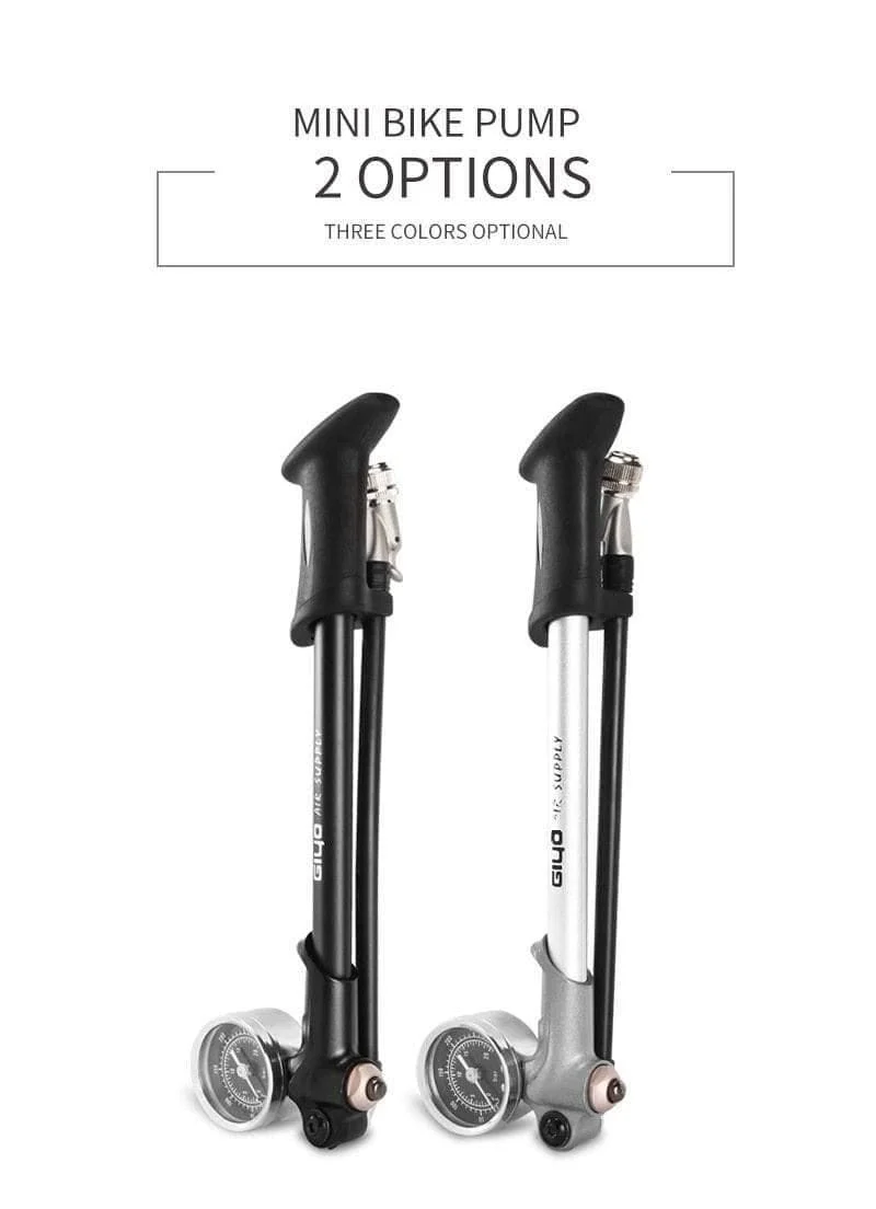 Pumpe 300 psi Hochdruck-Fahrrad-Luftstoßdämpferpumpe für Gabel und Hinterradaufhängung, Fahrradpumpe, Mountainbike-Pumpe mit Manometer