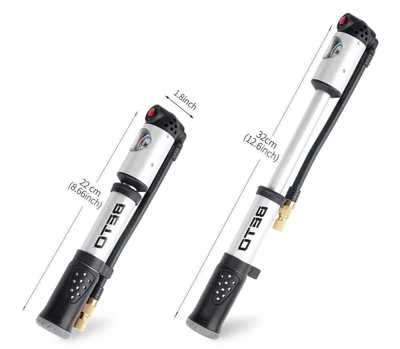 Gabel Reifen Stoßdämpfer Fahrradpumpen 300psi Manometer Mini Handpumpe für Fahrrad Schrader Presta Adapter Schlauch Fahrradpumpe Luftzykluspumpe
