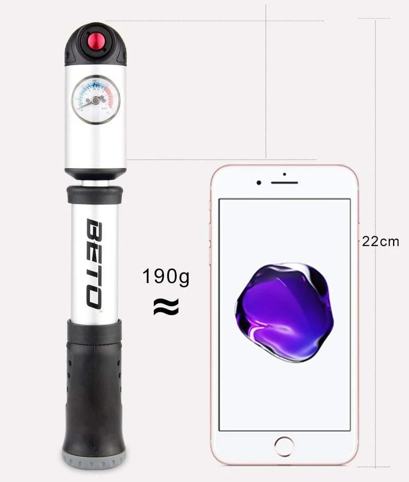 Gabel Reifen Stoßdämpfer Fahrradpumpen 300psi Manometer Mini Handpumpe für Fahrrad Schrader Presta Adapter Schlauch Fahrradpumpe Luftzykluspumpe