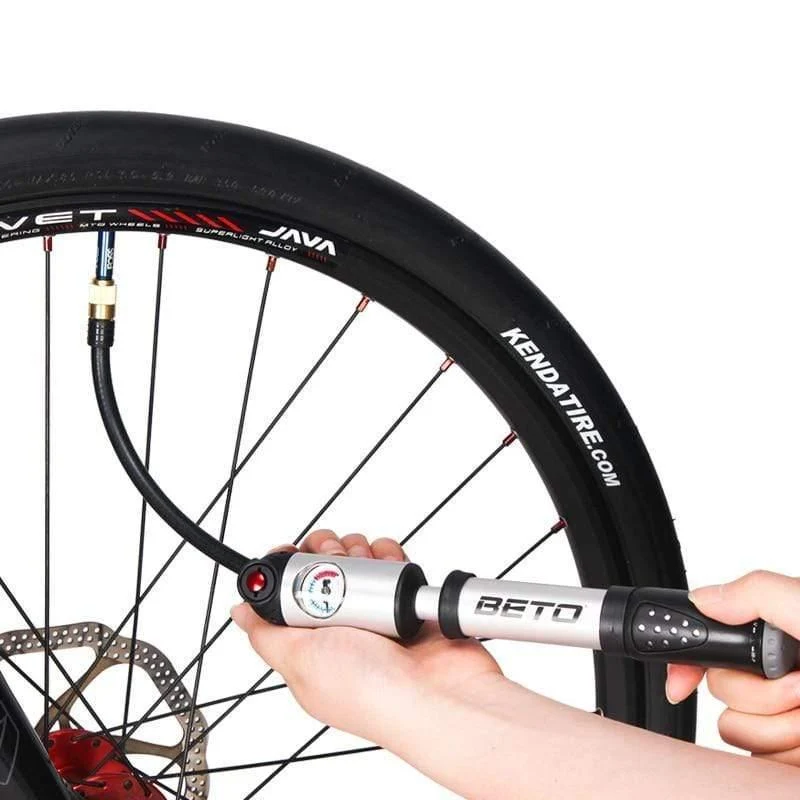 Gabel Reifen Stoßdämpfer Fahrradpumpen 300psi Manometer Mini Handpumpe für Fahrrad Schrader Presta Adapter Schlauch Fahrradpumpe Luftzykluspumpe