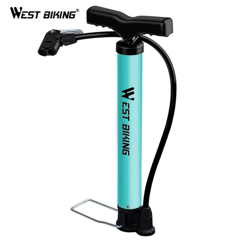 Fahrradpumpe 120 PSI Stahl Türkis Fahrradpumpe Luftpumpe Schrader & Presta Valve Road MTB Fahrradreifen Fahrradpumpe