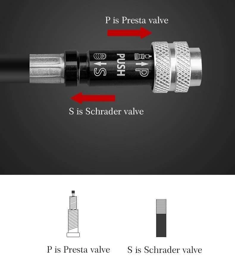 Aluminiumlegierung Fahrradpumpe Manometer Rohr 150 PSI Hochdruck Mini Luftpumpe für Fahrrad Radfahren Reifen Inflator MTB