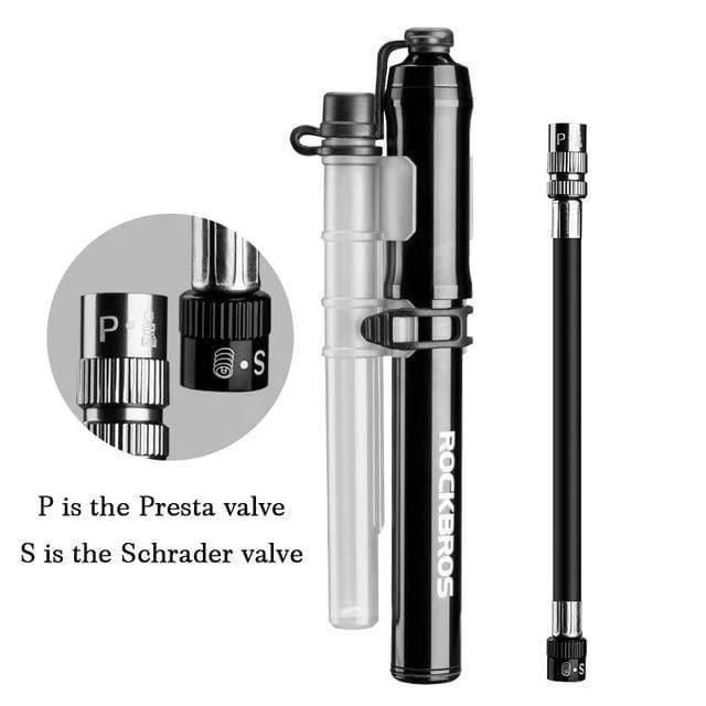 Aluminiumlegierung Fahrradpumpe Manometer Rohr 150 PSI Hochdruck Mini Luftpumpe für Fahrrad Radfahren Reifen Inflator MTB