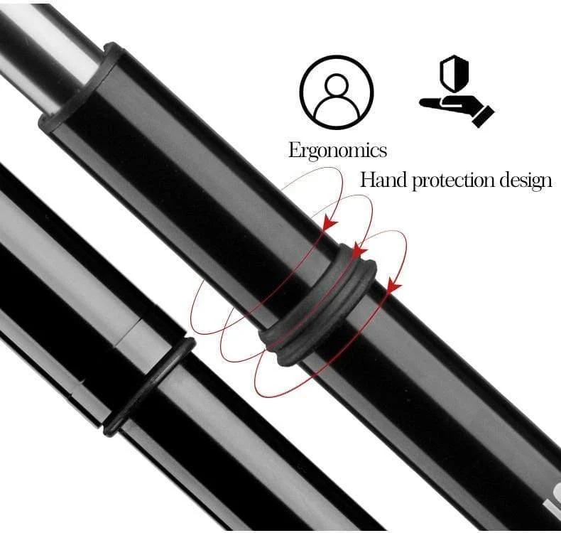 Aluminiumlegierung Fahrradpumpe Manometer Rohr 150 PSI Hochdruck Mini Luftpumpe für Fahrrad Radfahren Reifen Inflator MTB