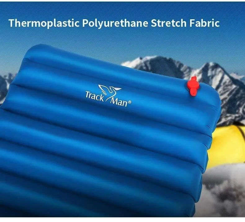 Ultraleichte Outdoor-Isomatte, feuchtigkeitsbeständige aufblasbare Luftmatte mit TPU-Flim-Camping-Luftschlauchbett