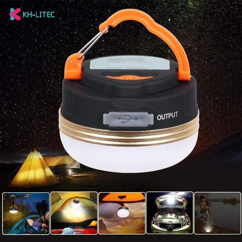 Mini tragbare Camping Lichter 3W LED Camping Laterne Zelte Lampe Outdoor Wandern Nacht Hängelampe USB wiederaufladbar