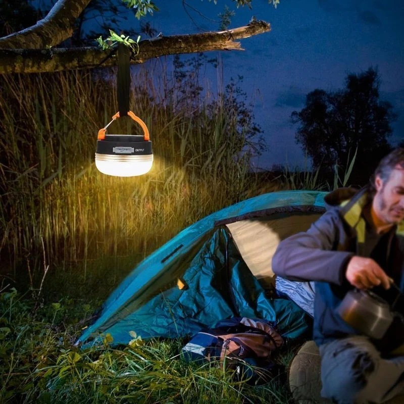 Mini tragbare Camping Lichter 3W LED Camping Laterne Zelte Lampe Outdoor Wandern Nacht Hängelampe USB wiederaufladbar